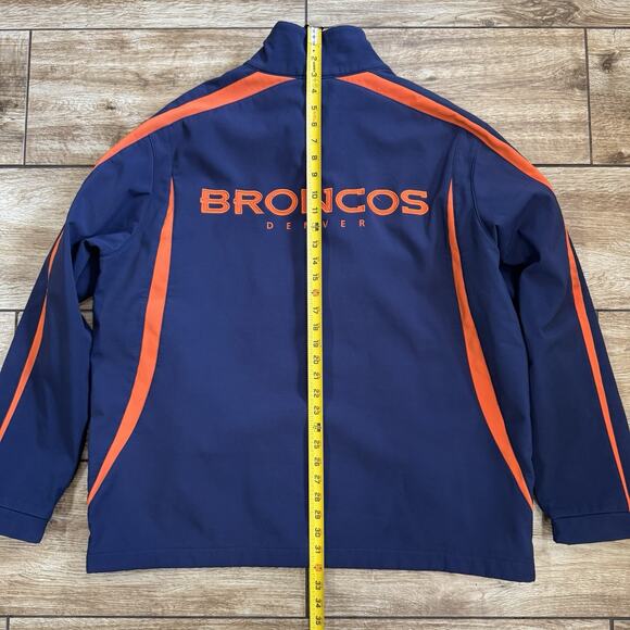 NFL Denver Broncos Blue Orange Full Zip Jacket Coat Size XL Mens Football - Picture 9 of 12
